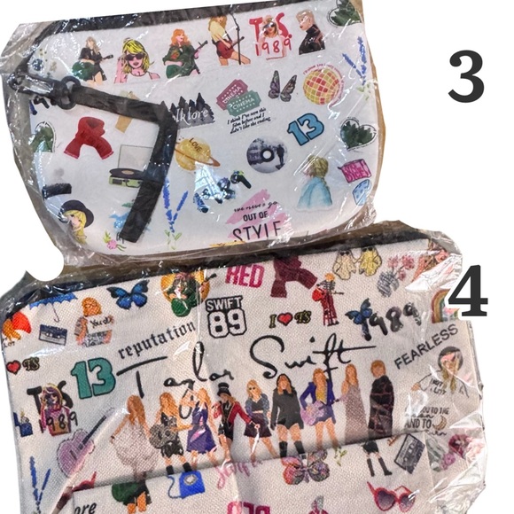 🎁 NWT pink/blue tye-dye “I’m a Swiftie” 9x7.5” cosmetic bag - Picture 4 of 5